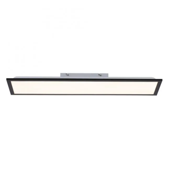 LED Panel, Deckenleuchte, flach, schwarz, rechteckig