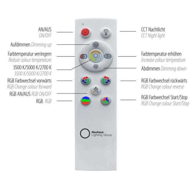 LED Panel, Deckenleuchte, schwarz, Fernbedienung, dimmbar