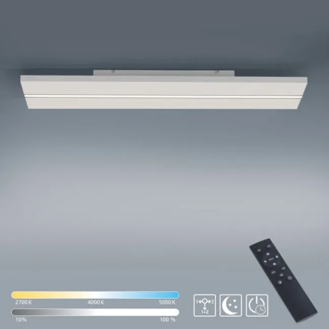 LED Panel, Deckenleuchte, 100x25cm, modern, Fernbedienung