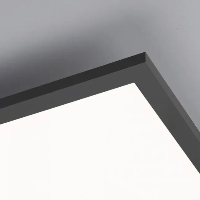 LED Panel, Rahmen schwarz, dimmbar, CCT Lichtfarbsteuerung, quadratisch