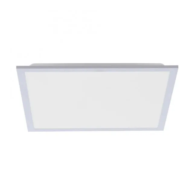 LED Panel Rahmen silberfarbig, 45,5x45,5cm, Fernbedienung, platzsparend
