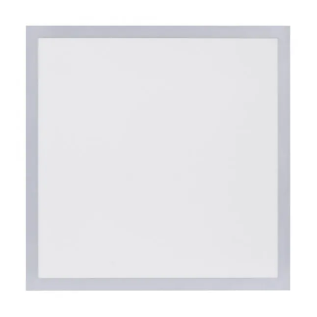 LED Panel Rahmen silberfarbig, 45,5x45,5cm, Fernbedienung, platzsparend