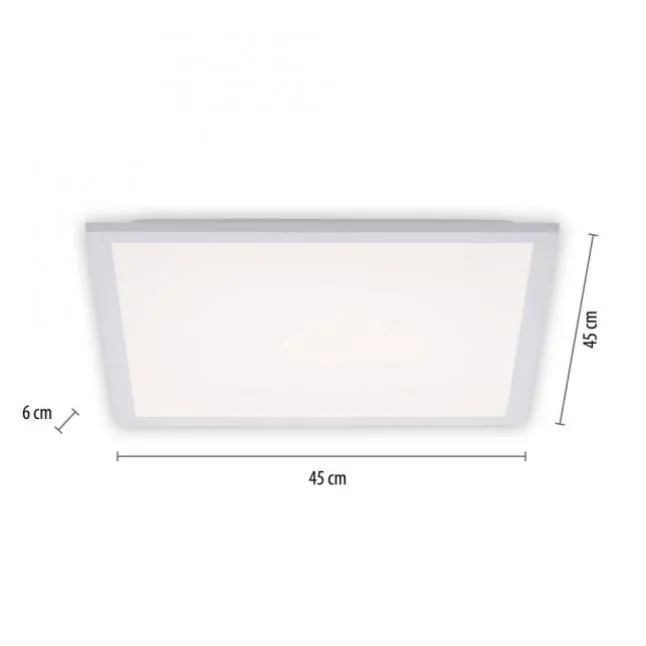 LED Panel, weiss, 45x45, Backlight, Memory Funktion, Serienschaltung