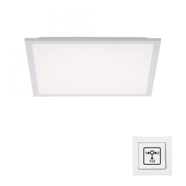 LED Panel, weiss, 45x45, Backlight, Memory Funktion, Serienschaltung
