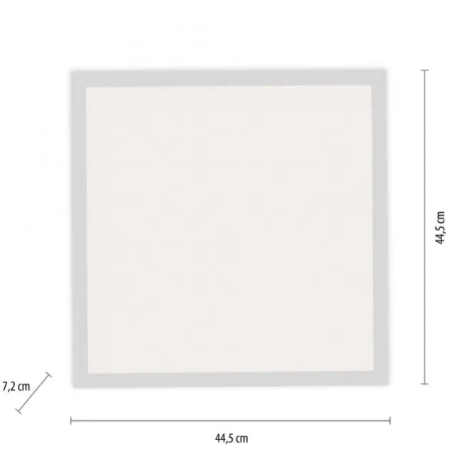 LED-Panel, weiß, 44,5x44,5cm, Bewegungsmelder, neutralweiß, quadratisch