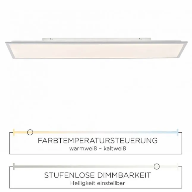 LED Panel, weiß, 120x30cm, dimmbar, Backlight, Farbsteuerung