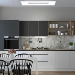 LED Panel, 120x40 cm, Cut-Outs, dimmbar, Fernbedienung, RGB+W