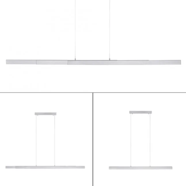 LED-Pendelleuchte, aluminium, höhenverstellbar, ausziehbar