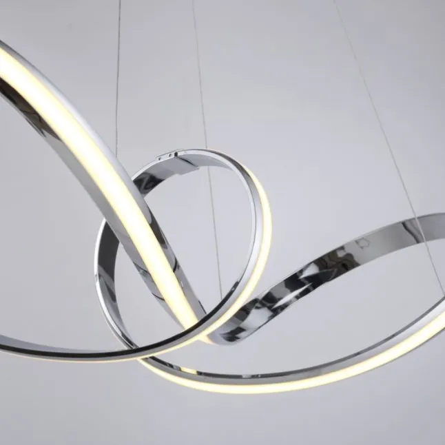 LED Pendelleuchte chrom dimmbar per Simplydim Memoryfunktion