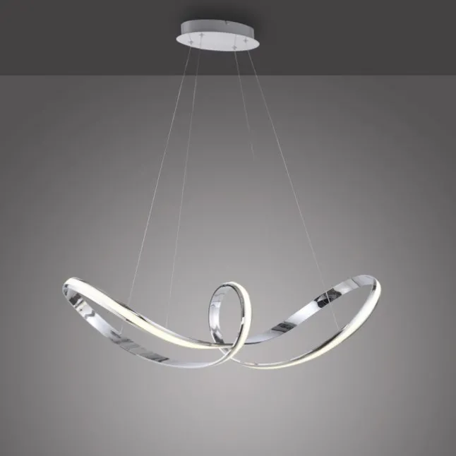 LED Pendelleuchte chrom dimmbar per Simplydim Memoryfunktion
