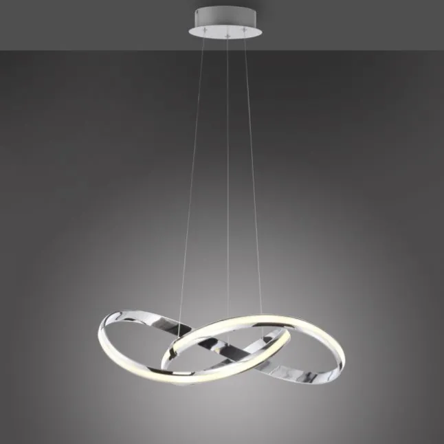 LED Pendelleuchte chrom dimmbar Memoryfunktion modern