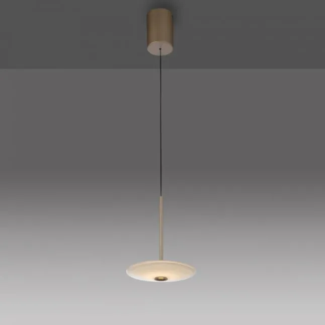 LED Pendelleuchte ELIPSA, bronce, Tronicdimmer Comfort-Lift
