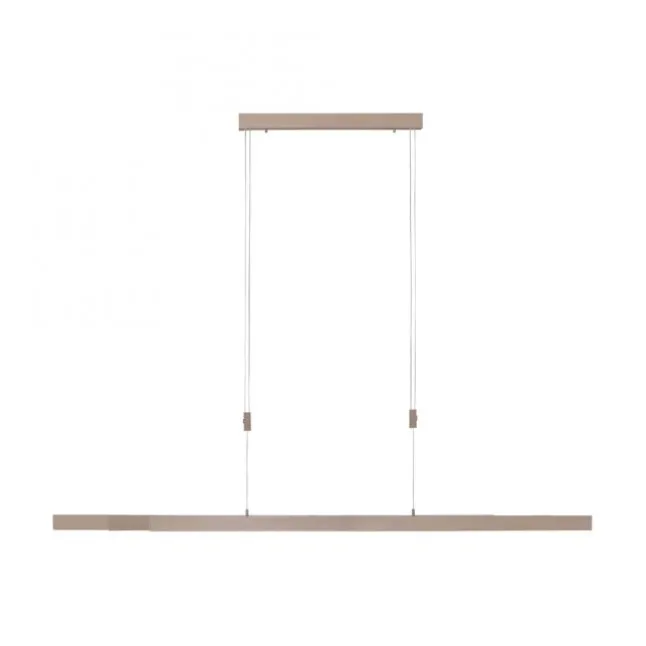 LED Pendelleuchte, Holzdekor-Optik, Lichtfarbensteuerung (CCT), ausziehbar