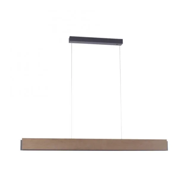 LED-Pendelleuchte, holz, dimmbar, CCT, Fernbedienung, IP20