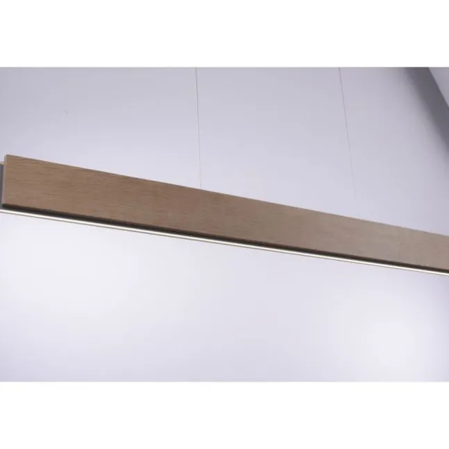 LED-Pendelleuchte, holz, dimmbar, CCT, Fernbedienung, IP20