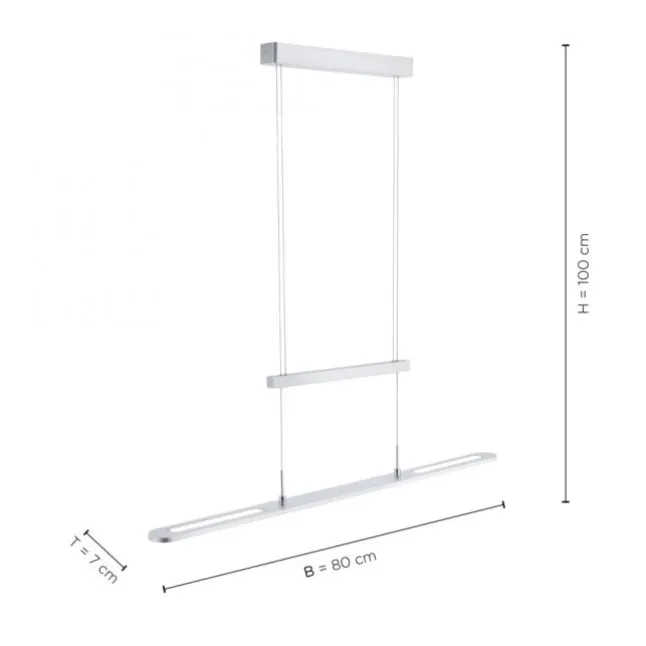 LED-Pendelleuchte, modern, höhenverstellbar, Sensordimmer, CCT