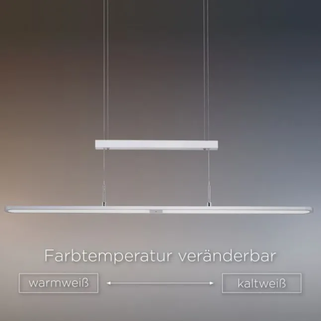 LED-Pendelleuchte, modern, höhenverstellbar, Sensordimmer, CCT