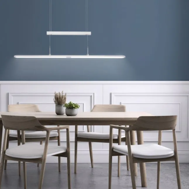 LED-Pendelleuchte, modern, höhenverstellbar, Sensordimmer, CCT