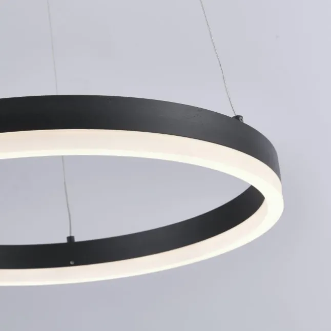 LED Pendelleuchte, rund, anthrazitfarben, Dimmfunktion, Memory Funktion