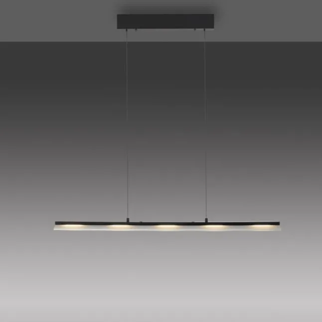 LED Pendelleuchte schwarz Comfor Lift höhenverstellbar dimmbar