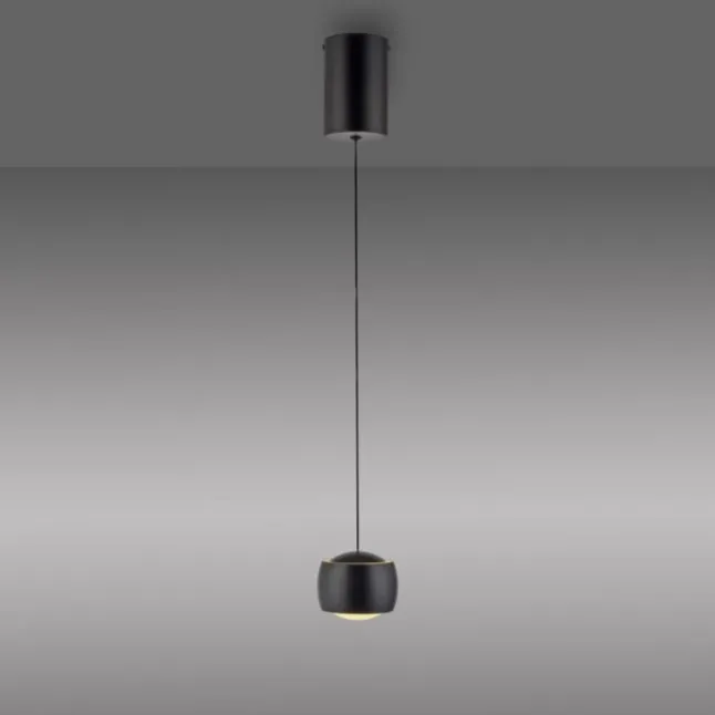 LED Pendelleuchte schwarz 1 flammig höhenverstellbar Esszimmer