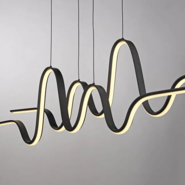 LED Pendelleuchte schwarz höhenverstellbar dimmbar in 3 Stufen