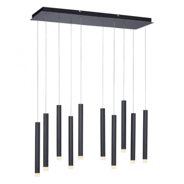 LED-Pendelleuchte, schwarz, warmweiß, IP20, Innenleuchte
