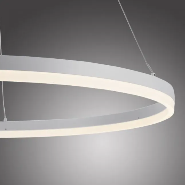 LED Pendelleuchte 80x80 weiss rund dimmbar Memoryfunktion modern
