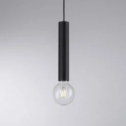 LED Pendelleuchte, zeitlos, schwarz, Innenleuchte,1 flammige Pendellampe