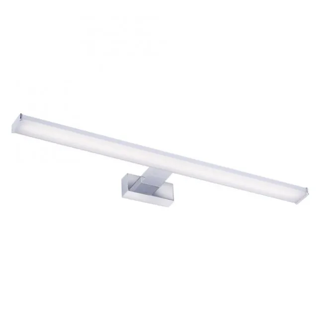 LED Spiegelleuchte 60x12,1cm chromfarbig glänzend schmal Badezimmerlampe