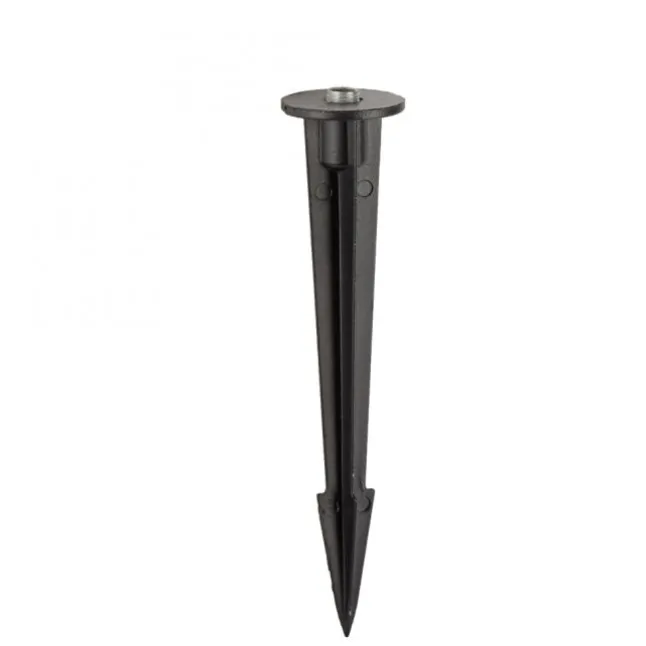 LED Spießleuchte D=32cm schwarz IP65 Schutz Timerfunktion Gartenlampe