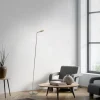 LED Stehleuchte AKKU Bente, Akkuleuchte, IP20, aufladbar, messingfarben