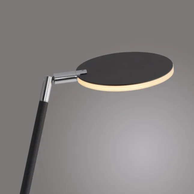 LED Stehleuchte AKKU BENTE, schwarz, Akkuleuchte, aufladbar, dimmbar,