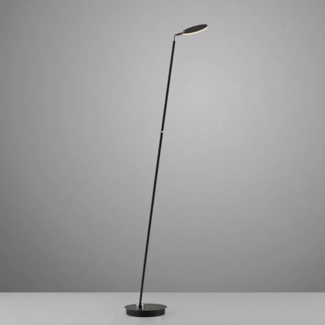 LED Stehleuchte AKKU BENTE, schwarz, Akkuleuchte, aufladbar, dimmbar,