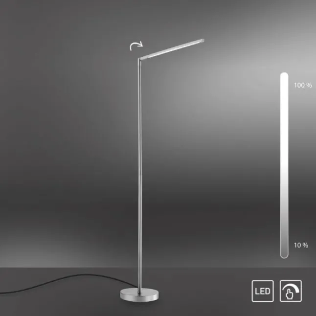 LED-Stehleuchte, höhenverstellbar, inkl. Dimmfunktion über Tastendimmer