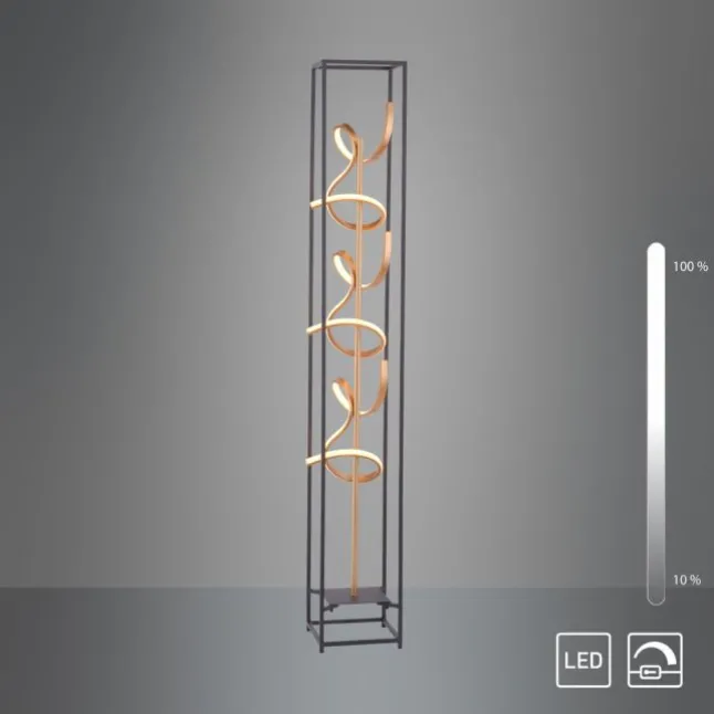 LED Stehleuchte, modernes Design, warmweißes Licht, inkl. Dimmfunktion