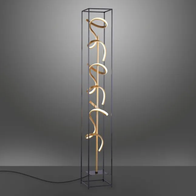 LED Stehleuchte, modernes Design, warmweißes Licht, inkl. Dimmfunktion