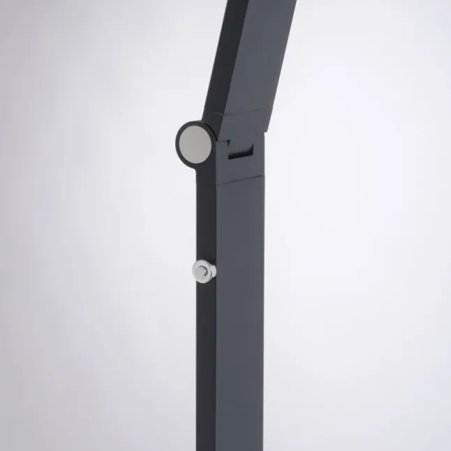 LED Stehleuchte SAMSKY, grau, CCT-Steuerung, Tastdimmer, höhenverstellbar