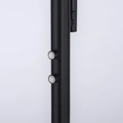 LED Stehleuchte, schwarz, dimmbar Touchdimmer Lesearm zuschaltbar, eckig