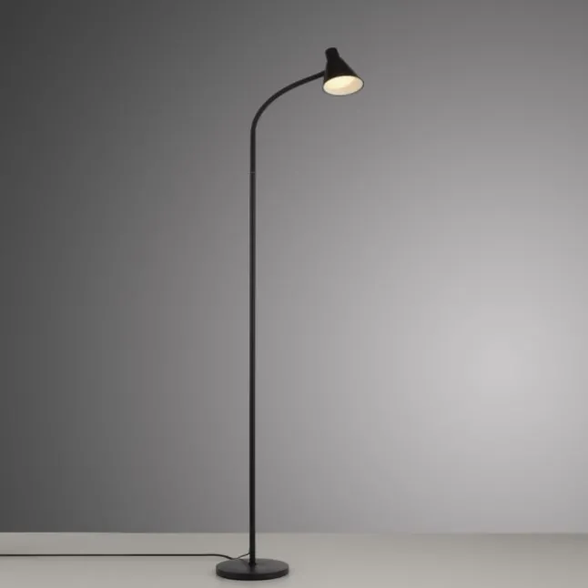 LED Stehleuchte schwarz mit Schalter flexible verstellbar Arbeitsplatzleuchte