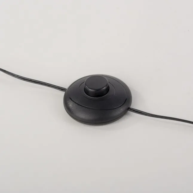 LED Stehleuchte silber schlichtes Design Fußschalter warmweiß