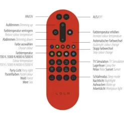 LED-Stehleuchte, stahlfarben, App, Fernbedienung, dimmbar