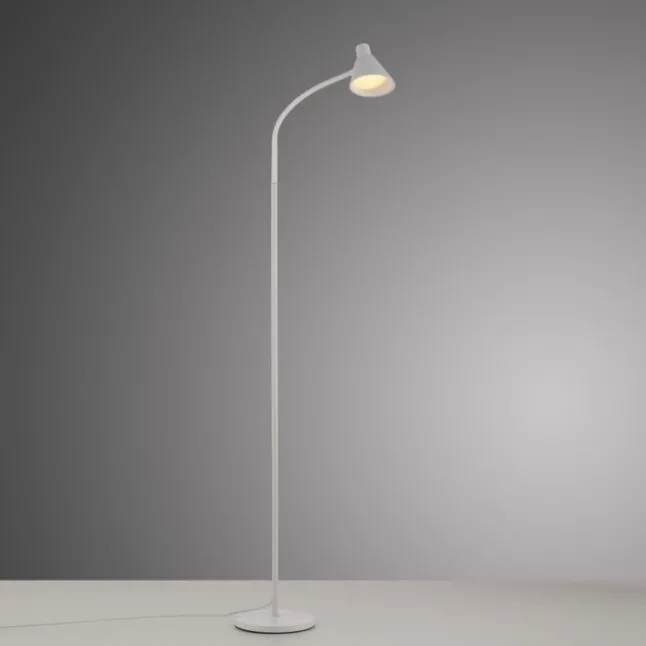 LED Stehleuchte weiß mit Schalter flexible verstellbar Arbeitsplatzleuchte