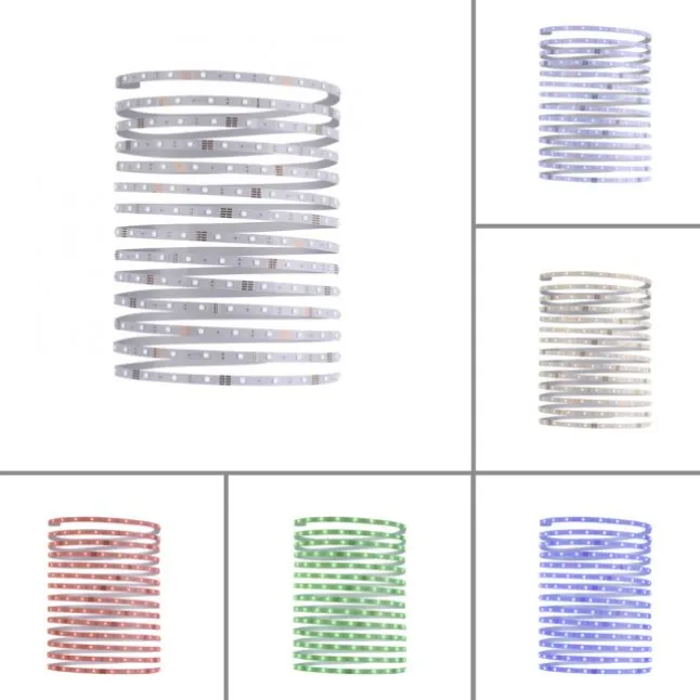 LED-Stripes, 5m Länge, Fernbedienung, Memory-Funktion, RGB Farbwechsel