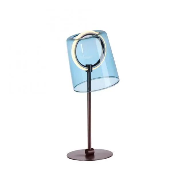 LED Tischleuchte blau dimmbar per Schnurdimmer Beistelllampe