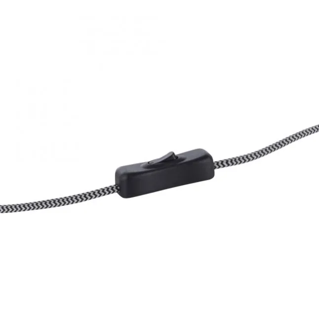 LED Tischleuchte 1 flammig schwarz Rauchglas modern Wohnlampe