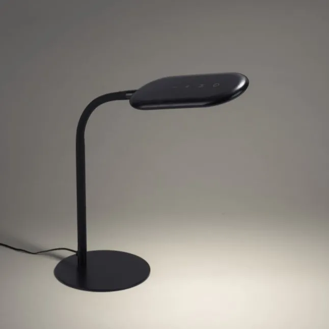 LED Tischleuchte, schwarz, CCT, dimmbar, Innenleuchte, IP20