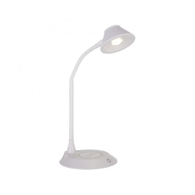 LED Tischleuchte weiß Handy Ladefunktion Touchdimmer flexibel drehbar