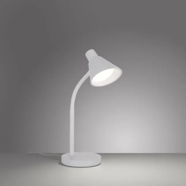 LED Tischleuchte weiß mit Schalter flexible Schreibtischleuchte