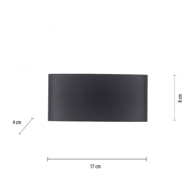 LED Wandlampe 6 flammig anthrazit farbig Außenlampe Innenlampe dekorativ
